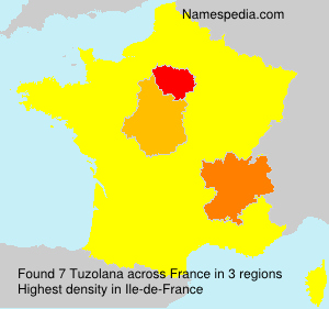 Surname Tuzolana in France