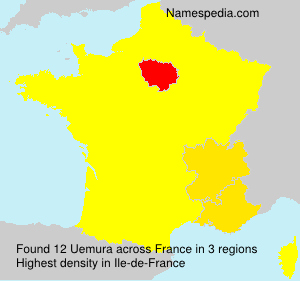 Surname Uemura in France