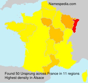 Surname Ursprung in France