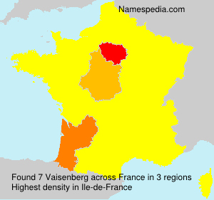 Surname Vaisenberg in France
