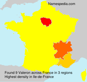 Surname Valeron in France