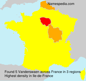 Surname Vanderswaen in France