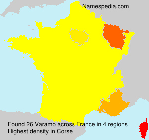 Surname Varamo in France
