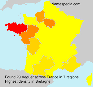 Surname Veguer in France