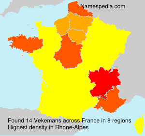 Surname Vekemans in France
