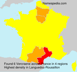 Surname Vercraene in France