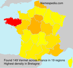 Surname Vermet in France