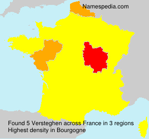 Surname Versteghen in France Surname Versteghen in France
