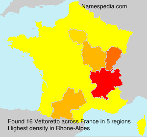 Surname Vettoretto in France