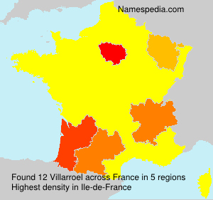 Surname Villarroel in France