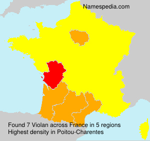 Surname Violan in France
