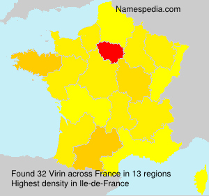 Surname Virin in France