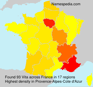 Surname Vita in France