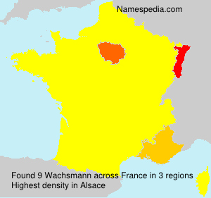 Surname Wachsmann in France