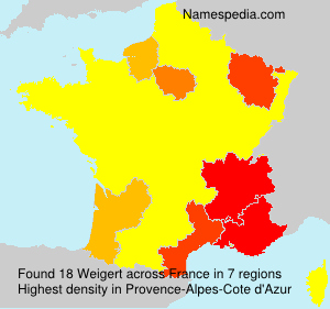 Surname Weigert in France