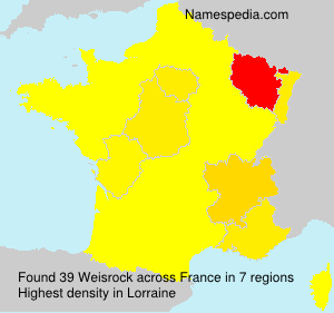 Surname Weisrock in France