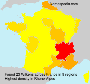 Surname Wilkens in France