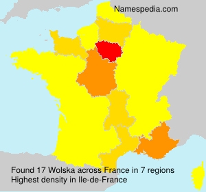 Surname Wolska in France