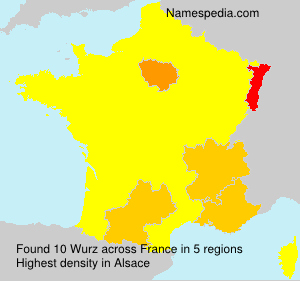 Surname Wurz in France