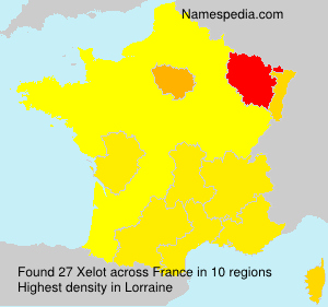 Surname Xelot in France
