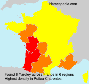 Surname Yardley in France