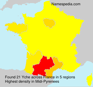 Surname Yche in France