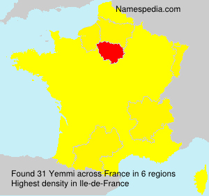 Surname Yemmi in France