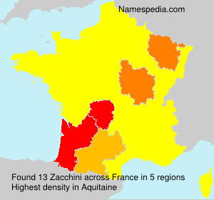 Surname Zacchini in France