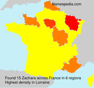 Surname Zachara in France