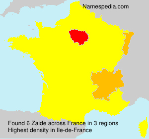 Surname Zaide in France