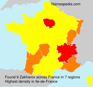 Surname Zakharov in France