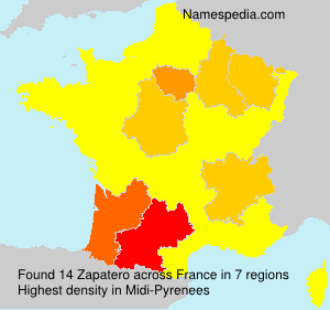 Surname Zapatero in France