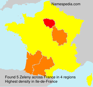 Surname Zeleny in France