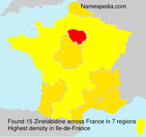 Surname Zinelabidine in France