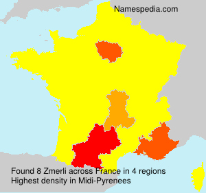 Surname Zmerli in France