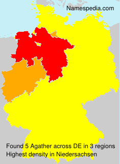 Surname Agather in Germany Surname Agather in Germany