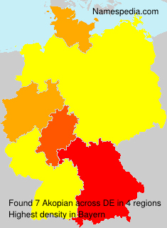 Surname Akopian in Germany