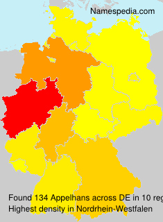 Surname Appelhans in Germany