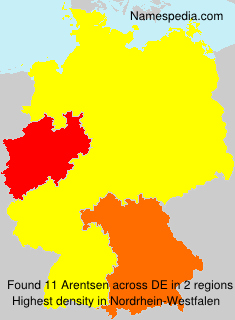 Surname Arentsen in Germany