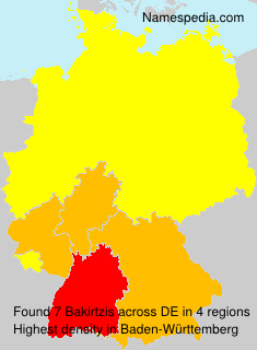 Surname Bakirtzis in Germany Surname Bakirtzis in Germany