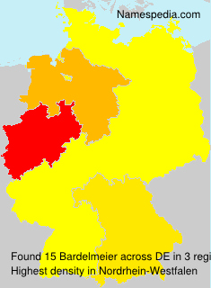 Surname Bardelmeier in Germany