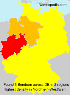 Surname Bembom in Germany Surname Bembom in Germany