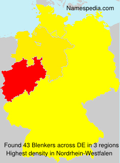 Surname Blenkers in Germany