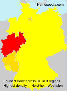 Surname Boox in Germany