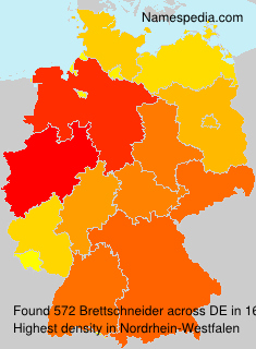 Surname Brettschneider in Germany