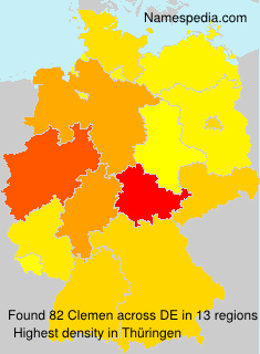 Surname Clemen in Germany