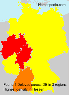 Surname Dolovac in Germany