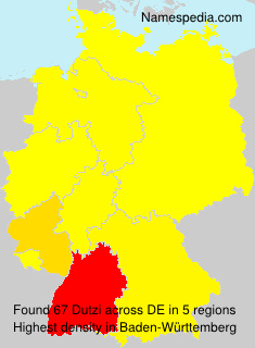 Surname Dutzi in Germany