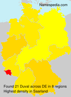 Surname Duval in Germany