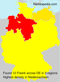 Surname Freerk in Germany